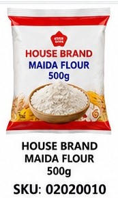 HOUSE BRAND MAIDA FLOUR 500g