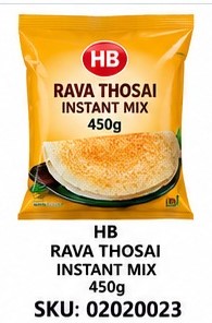 HB RAVA THOSAI INSTANT MIX 450G