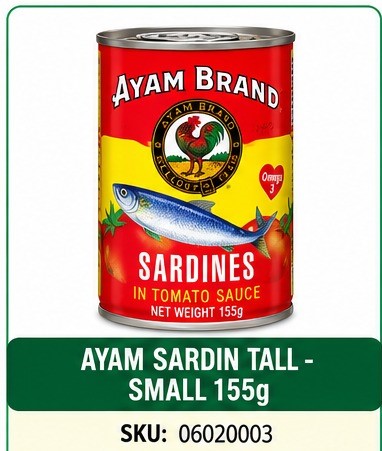AYAM SARDIN TALL - SMALL 155g