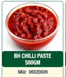 BH CHILLI PASTE 500GM
