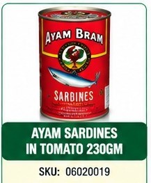 AYAM SARDINES IN TOMATO 230GM