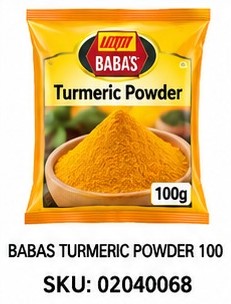 BABAS TURMERIC POWDER 1KG