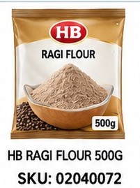 HB RAGI FLOUR 500G