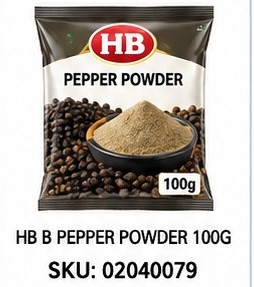 HB B.PEPPER POWDER 100G