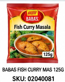 BABAS FISH CURRY H&S 125G
