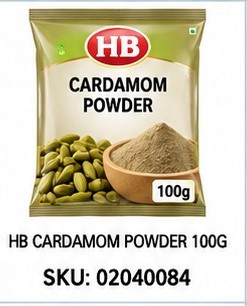 HB CARDAMOM POWDER 100G