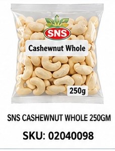 SNS CASHEWNUT WHOLE 250GM