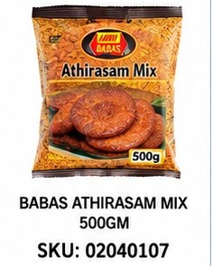 BABAS ATHIRASAM MIX 500GM