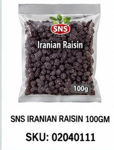 SNS IRANIAN RAISIN 100GM