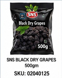 SNS BLACK DRY GRAPES 500gm