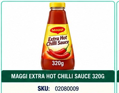MAGGI EXTRA HOT CHILLI SAUCE 320G