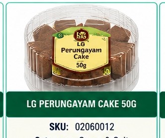 LG PERUNGAYAM CAKE 50G