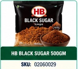 HB BLACK SUGAR 500GM