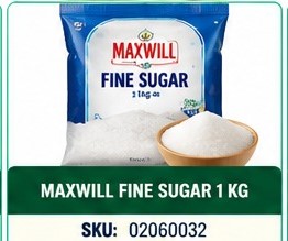 MAXWILL FINE SUGAR 1 KG