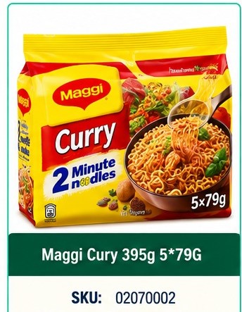 Maggi Curry 395g 5*79G