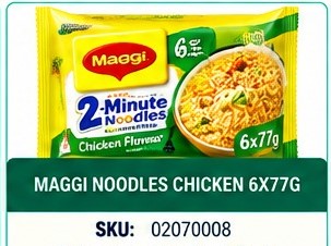 MAGGI NOODLES CHICKEN 6X77G
