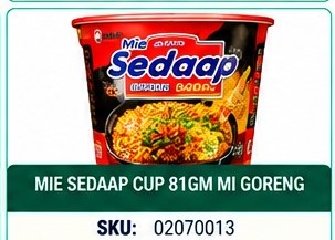 MIE SEDAAP CUP 81GM MI GORENG