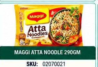 MAGGI ATTA NOODLE 290GM