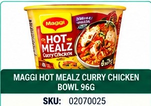 MAGGI HOT MEALZ CURRY CHICKEN BOWL 96G