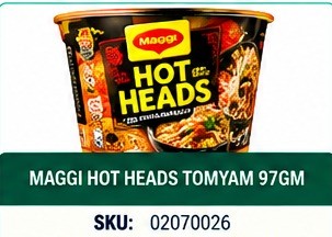 MAGGI HOT HEADS TOMYAM 97GM