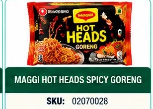 MAGGI HOT HEADS SPICY GORENG