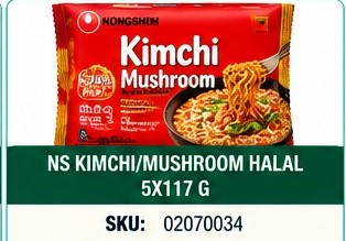 NS KIMCHI/MUSHROOM HALAL 5X117 G
