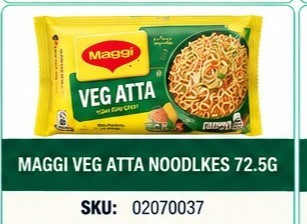 MAGGI VEG ATTA NOODLKES 72.5G