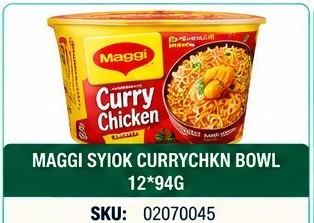MAGGI SYIOK CURRYCHKN BOWL 12*94G