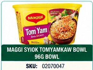 MAGGI SYIOK TOMYAMKAW BOWL 96G BOWL