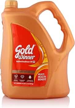 GOLD WINNER SUNFLOWER OIL 5L BLUE