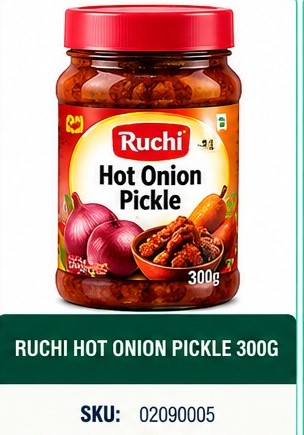 RUCHI HOT ONION PICKLE 300G