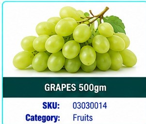 GRAPES 500gm