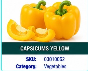CAPSICUMS YELLOW 1KG