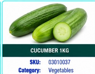 CUCUMBER 1KG