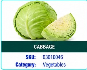 CABBAGE 1KG (MALAYSIA)