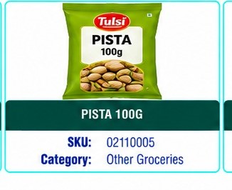 PISTA 100G
