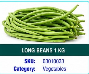 LONG BEANS  1 KG