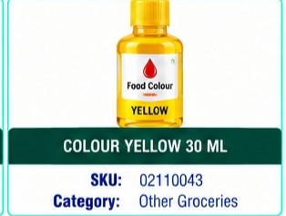 COLOUR YELLOW 30 ML