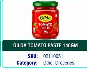 GILDA TOMATO PASTE 140GM