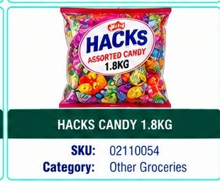 HACKS CANDY 1.8KG