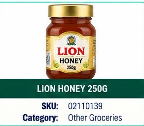 LION HONEY 250G