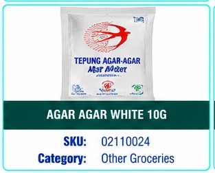 AGAR AGAR WHITE 10G