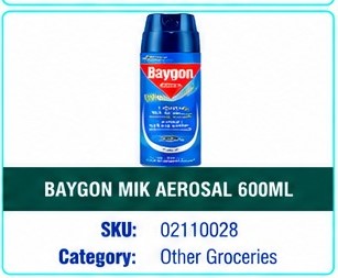 BAYGON MIK AEROSOL 600ML