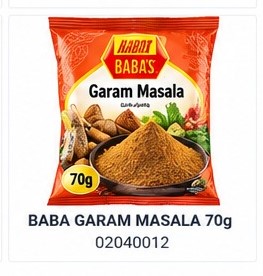 BABA GARAM MASALA 70g