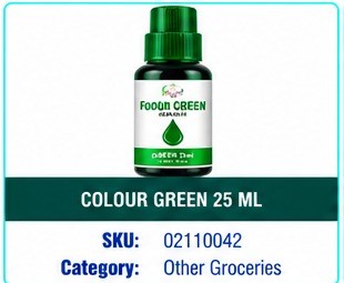 COLOUR GREEN 25 ML