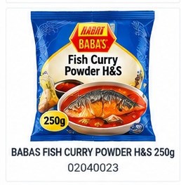 BABAS FISH CURRY POWDER H&S 250g