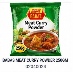 BABAS MEAT CURRY POWDER 250GM
