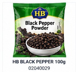 HB BLACK PEPPER 100g