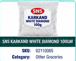 SNS KARKAND WHITE DIAMOND 100GM
