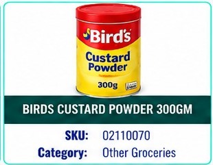 BIRDS CUSTARD POWDER 300GM